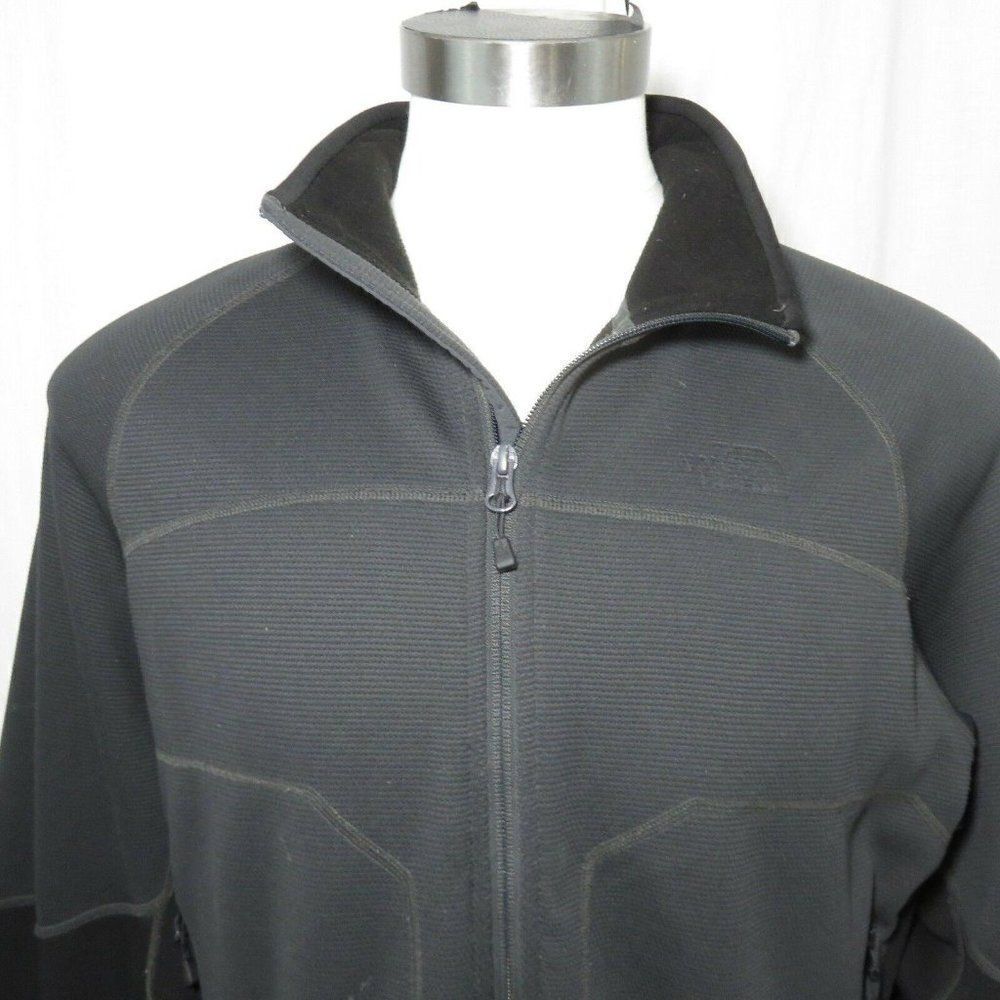 The North Face Stealth Byron Full Zip Fleece Jacket Black Mens XL